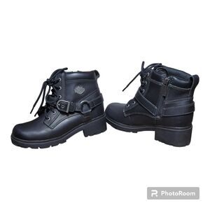 Harley-Davidson Black Combat Boots